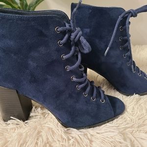 Lace-up booties